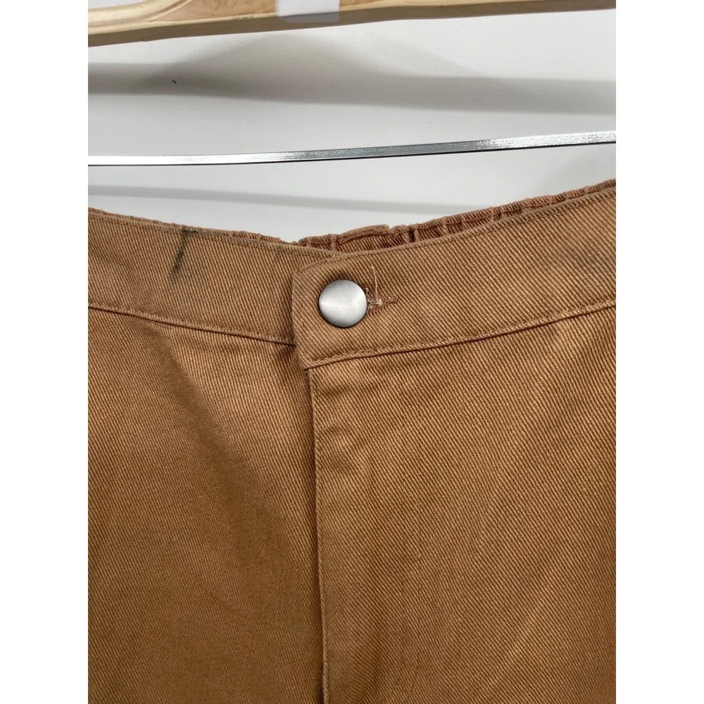 Cozi Arlo Pants Pants Women's L Brown 100% Cotton Relaxed Fit Straight Cargo NWT
